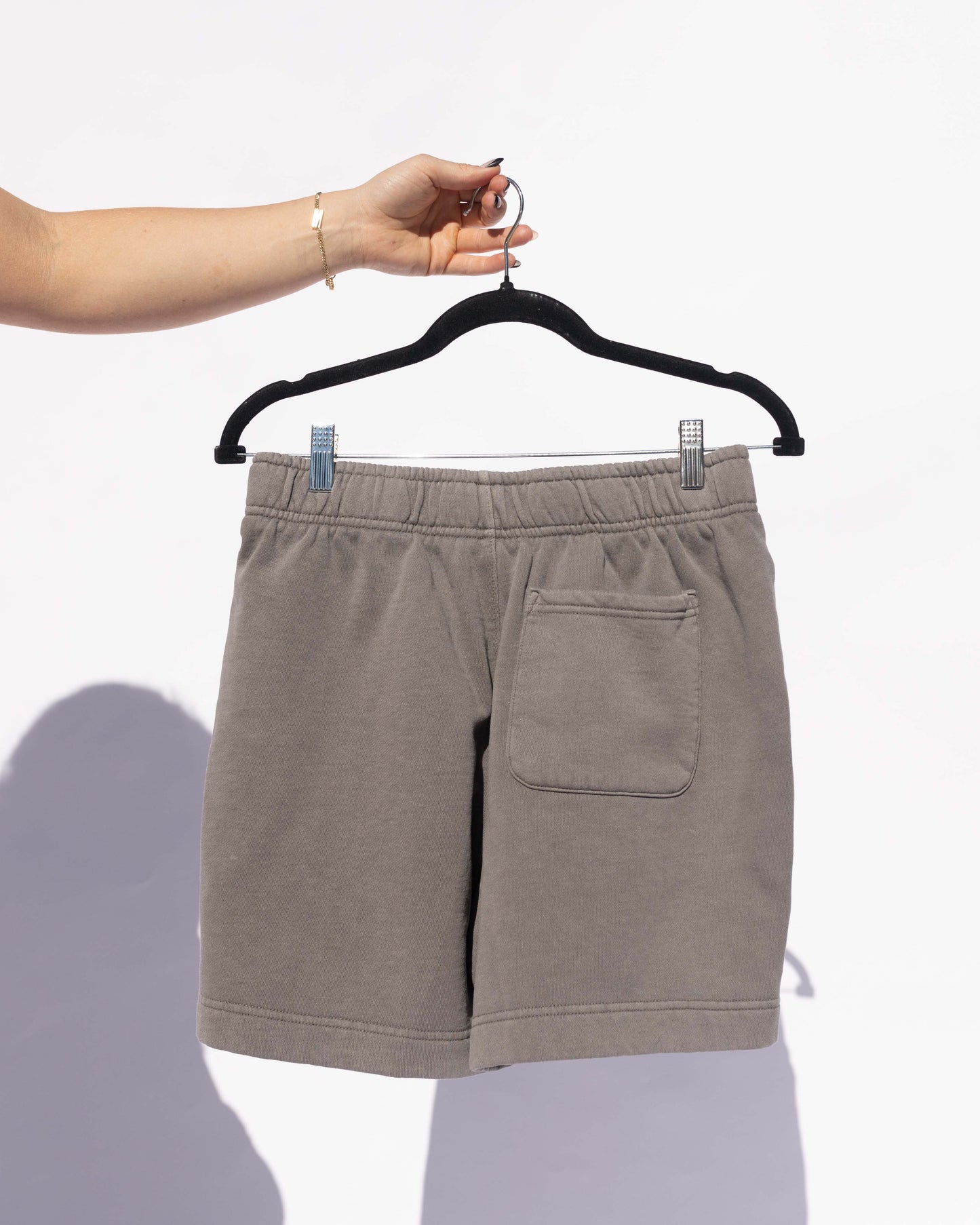 Relaxed faded sweat shorts